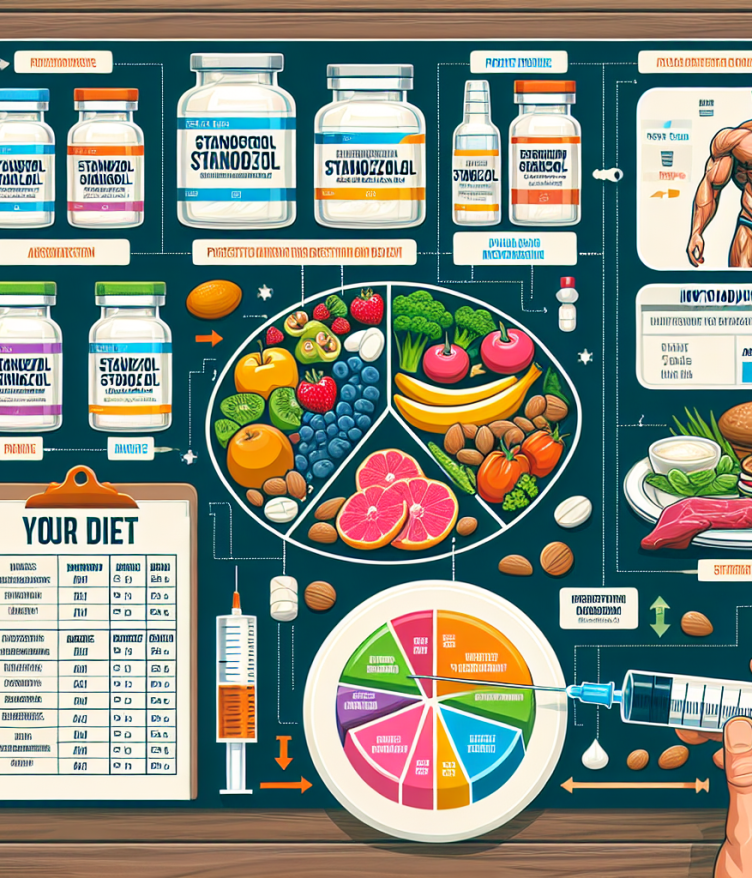 Cómo ajustar la dieta con Inyección de estanozolol para definición