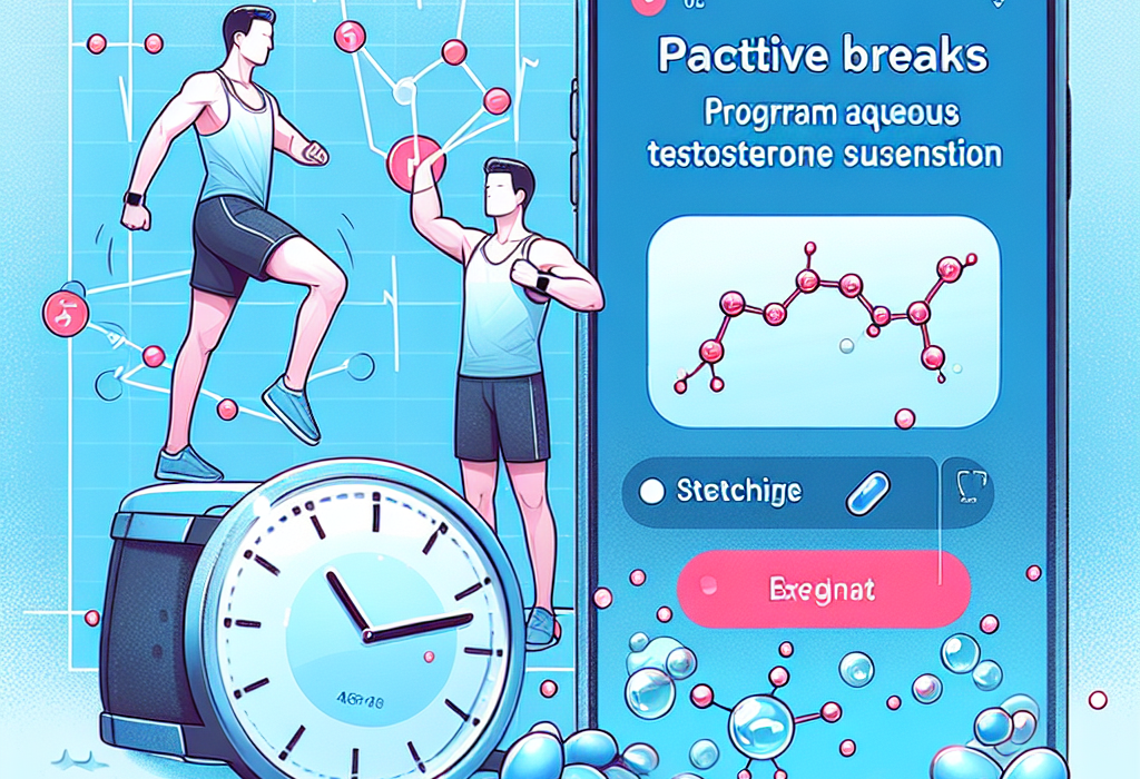 Cómo programar descansos activos mientras usas Suspensión acuosa de testosterona