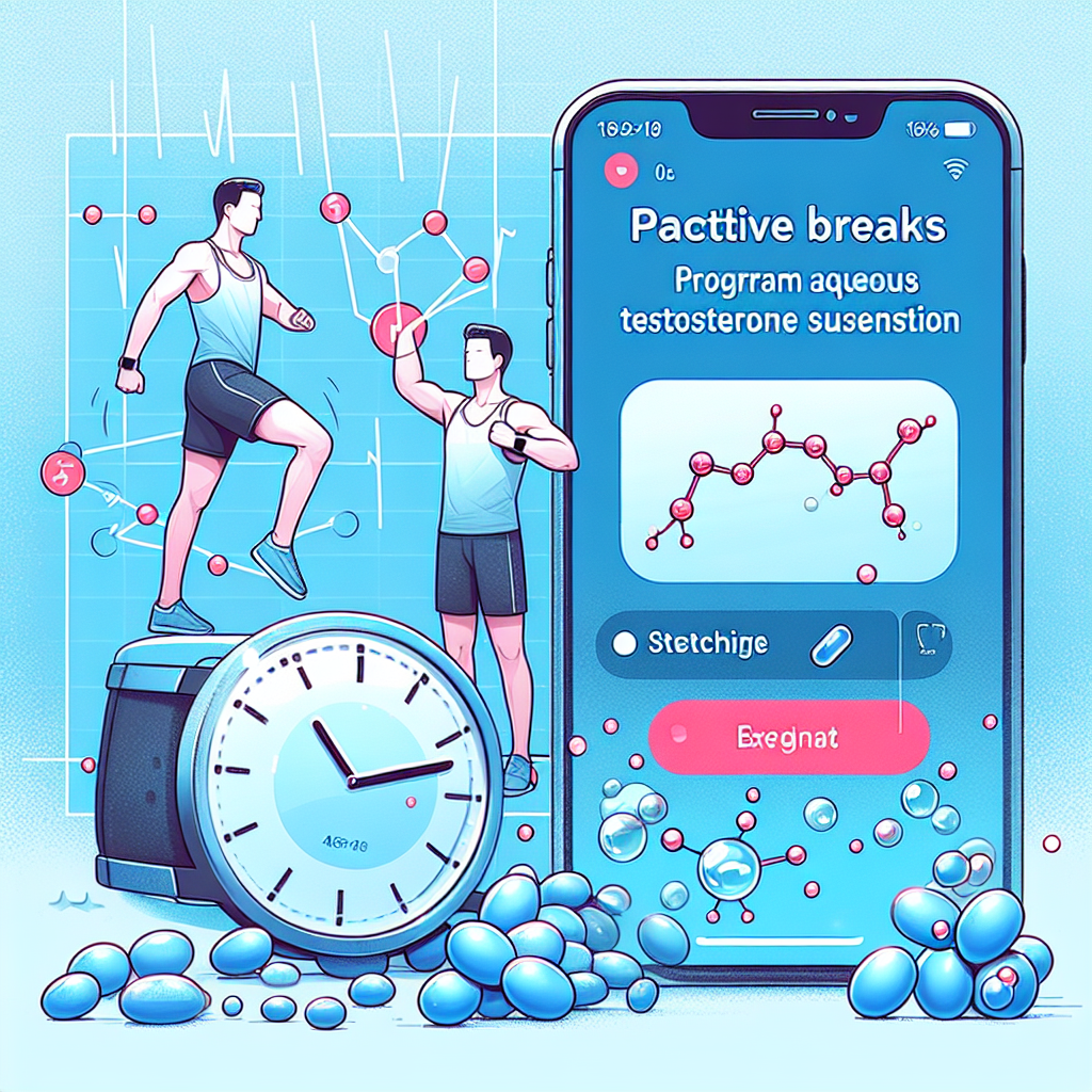Cómo programar descansos activos mientras usas Suspensión acuosa de testosterona