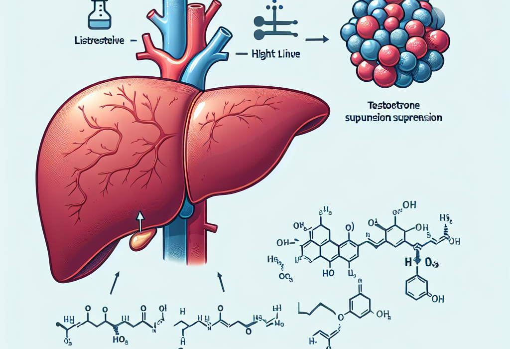 ¿Cómo reacciona el hígado a dosis altas de Suspensión acuosa de testosterona?