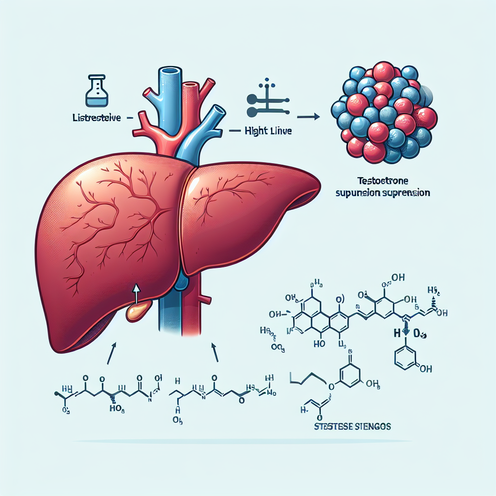 ¿Cómo reacciona el hígado a dosis altas de Suspensión acuosa de testosterona?