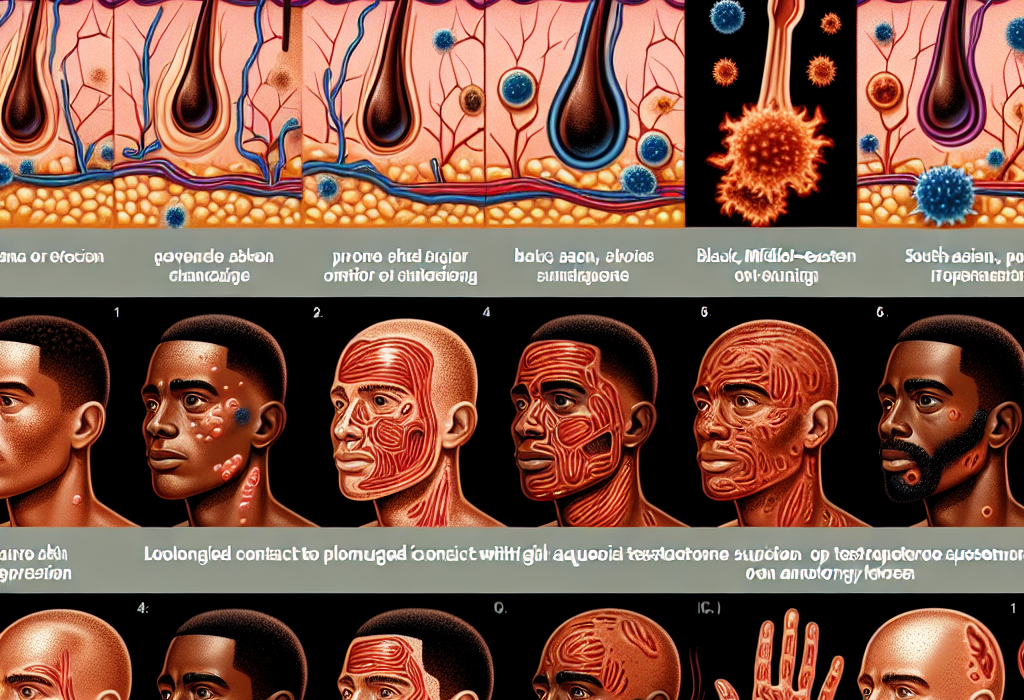 Cómo reacciona la piel al contacto prolongado con Suspensión acuosa de testosterona