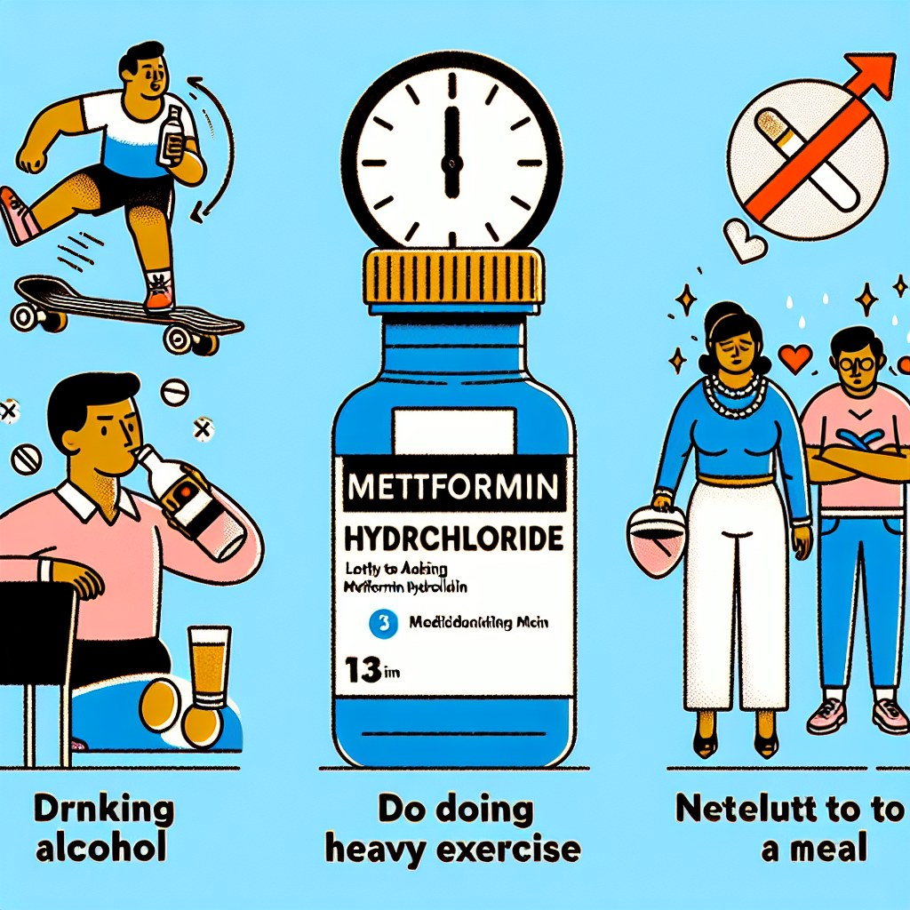 Qué evitar hacer justo después de tomar Metformin Hydrochlorid