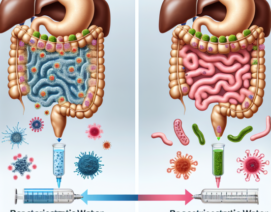 Cómo reacciona la microbiota intestinal a Agua bacteriostática para inyección