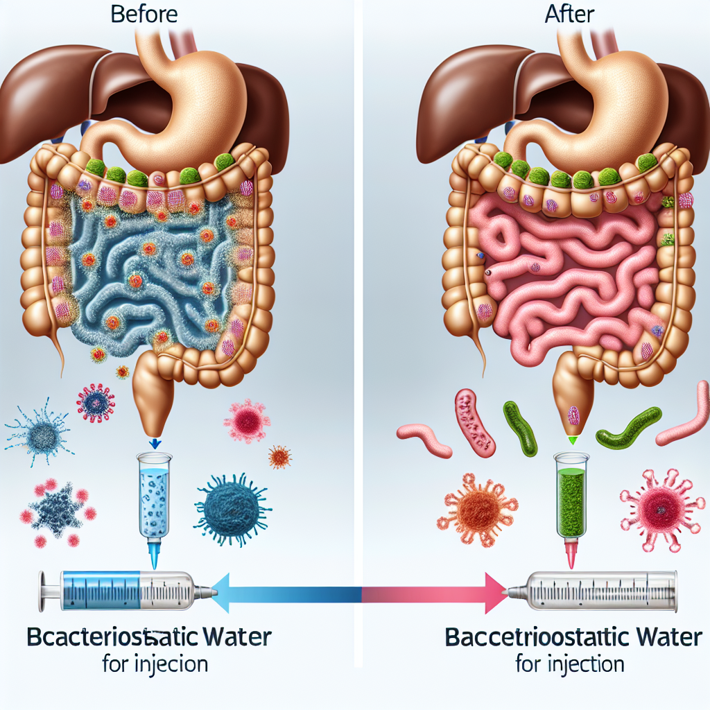 Cómo reacciona la microbiota intestinal a Agua bacteriostática para inyección