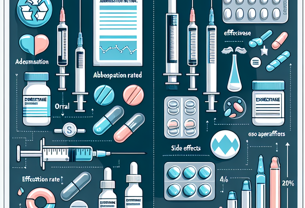 Diferencias entre Exemestane oral e inyectable