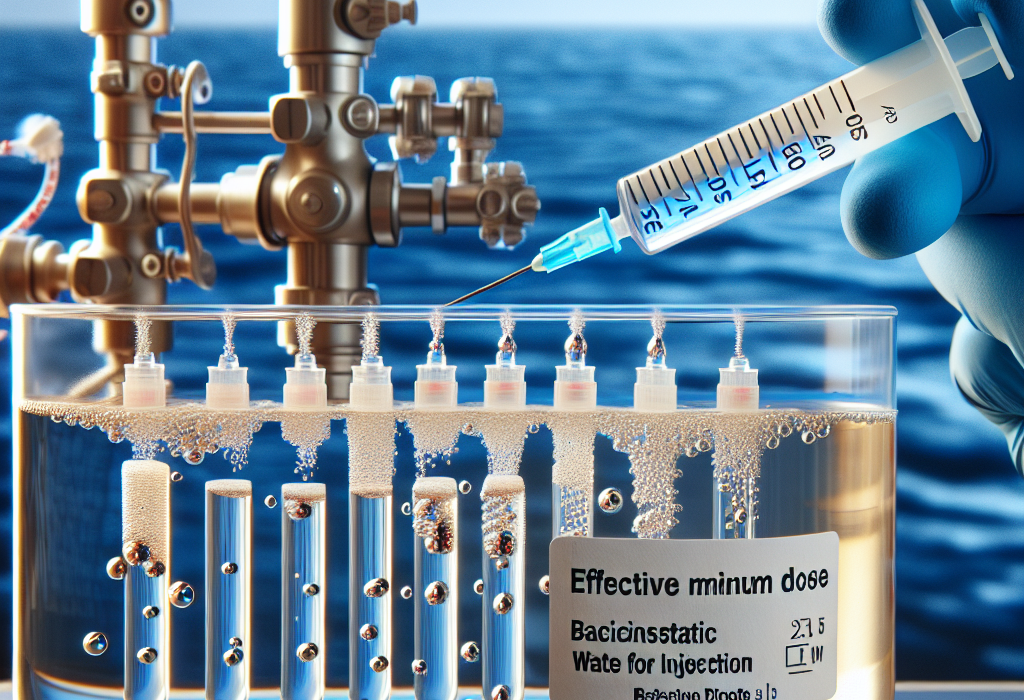 Dosis mínimas efectivas de Agua bacteriostática para inyección
