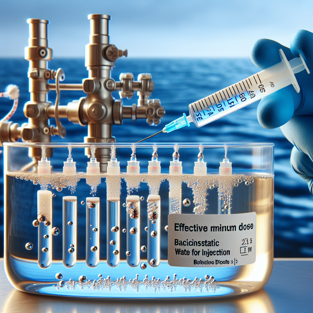 Dosis mínimas efectivas de Agua bacteriostática para inyección