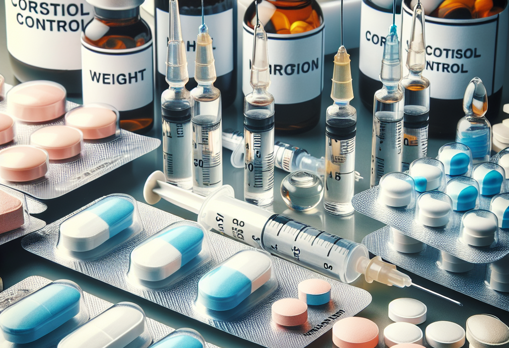 Inyecciones y pastillas para adelgazar y control de cortisol