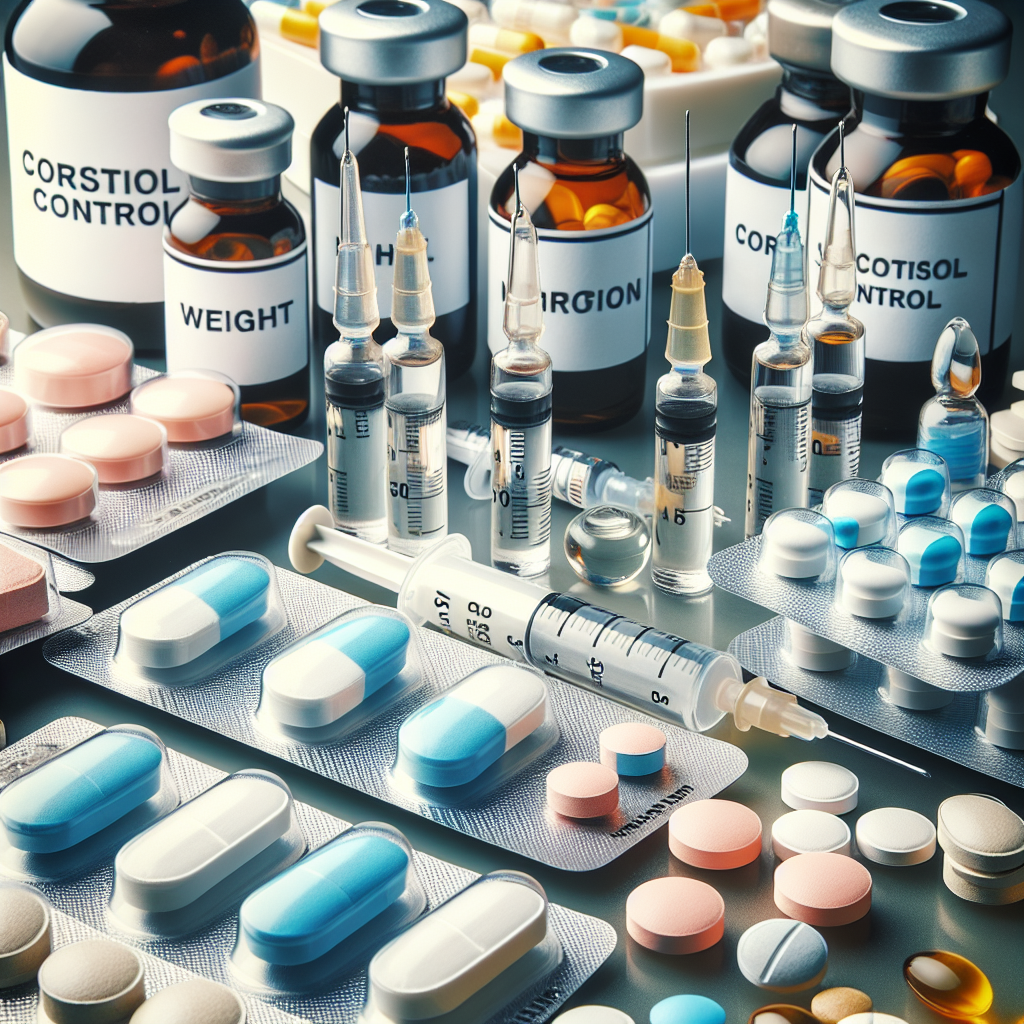 Inyecciones y pastillas para adelgazar y control de cortisol