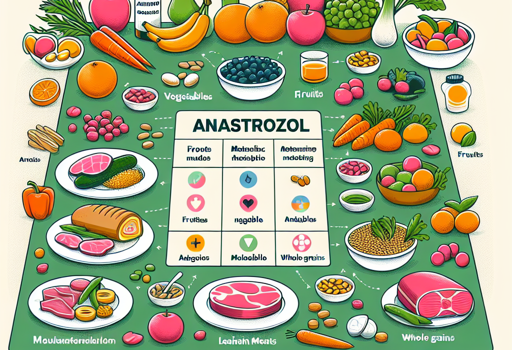 Qué alimentos facilitan el metabolismo de Anastrozol