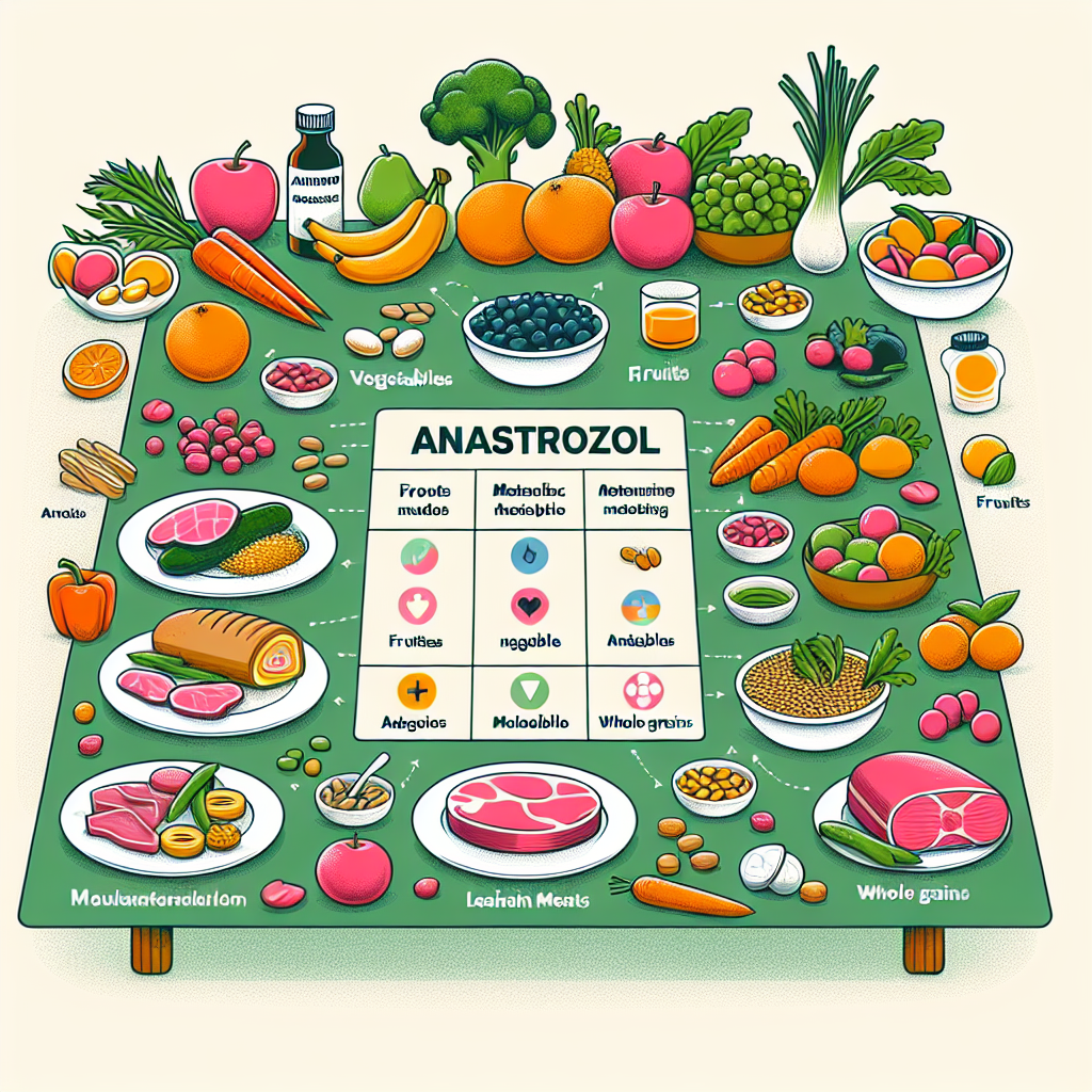 Qué alimentos facilitan el metabolismo de Anastrozol