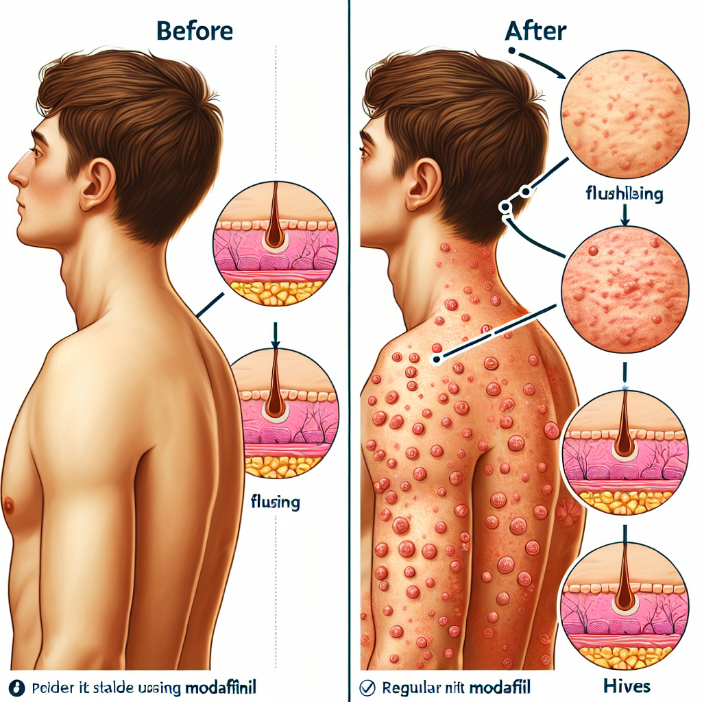 Qué cambios hay en la piel durante el uso de Modafinil (Provigil)