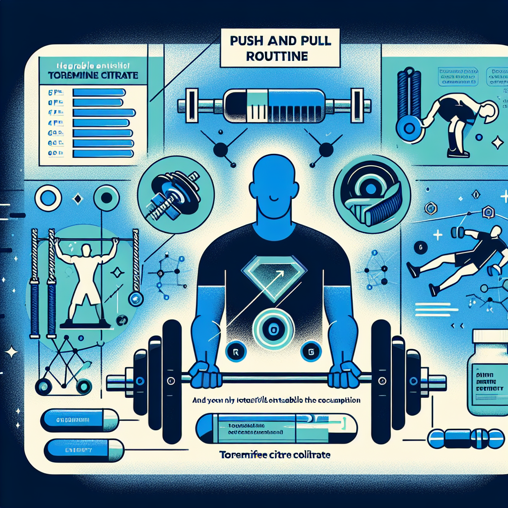 Qué rutina de empuje y tracción va mejor con Citrato de toremifeno