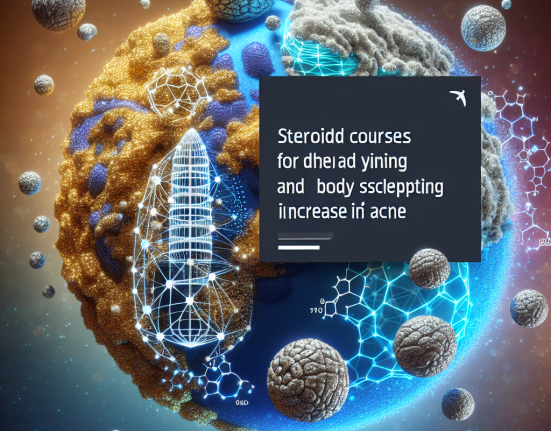 ¿Aumenta Cursos de esteroides para secado y modelado corporal (aumento de masa magra) el riesgo de acné?