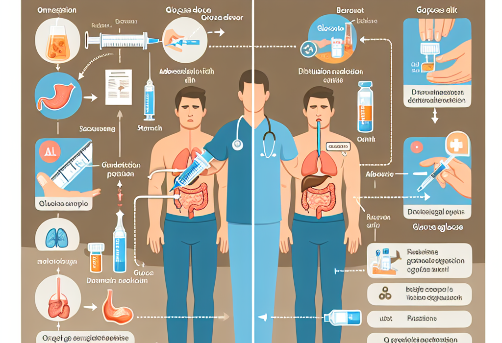 Diferencias entre Apoyo a la glucosa oral e inyectable